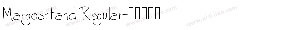 MargosHand Regular字体转换